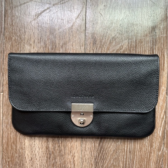 Longchamp travel walletblack cowhide never used